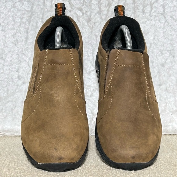 Merrell Big Kids Brown Nubuck Leather Jungle Moc Slip On Casual Shoes SZ US 6 - Picture 4 of 12